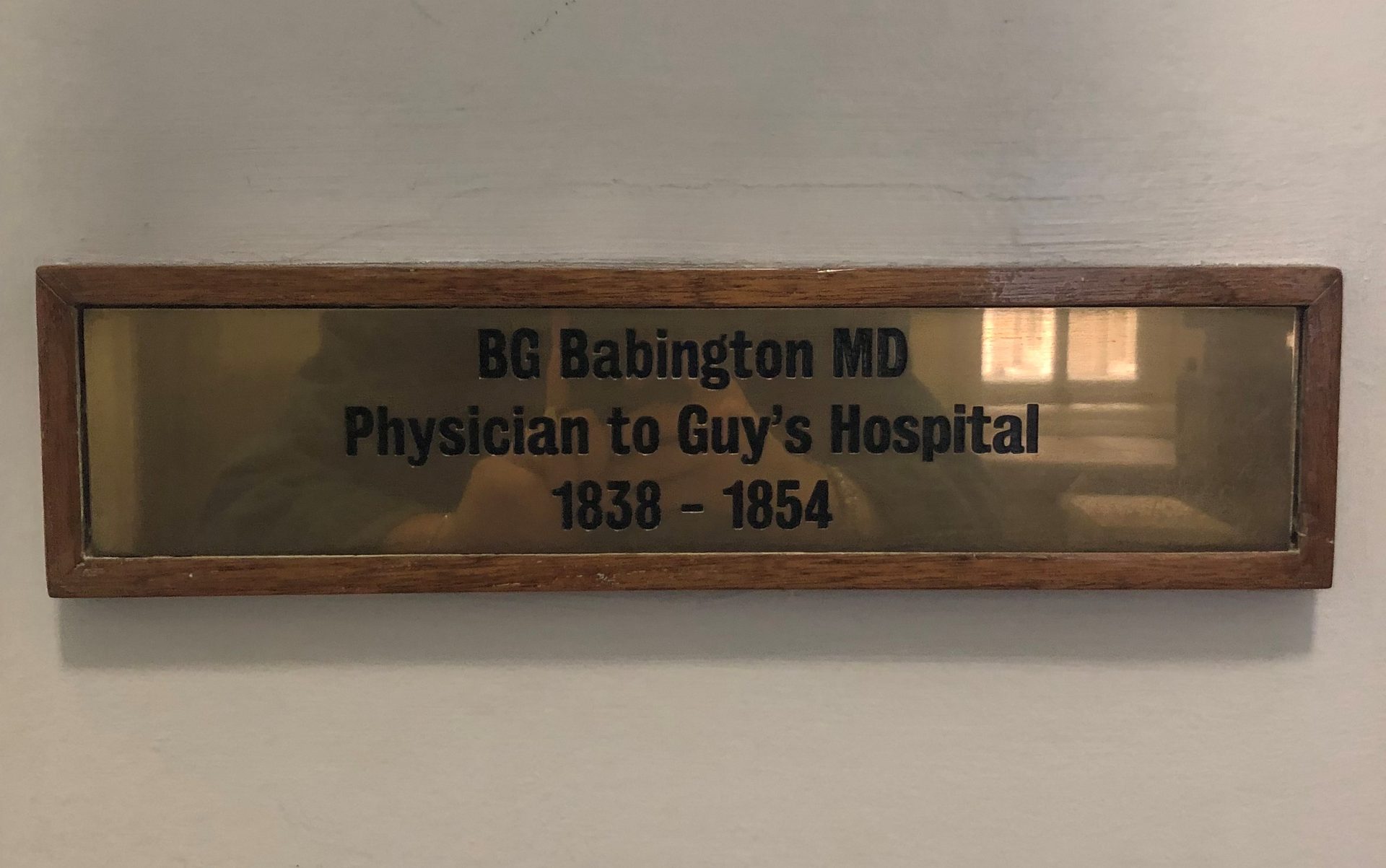 Benjamin Guy Babington's bust, Guy's Hospital, London, 2.JPG